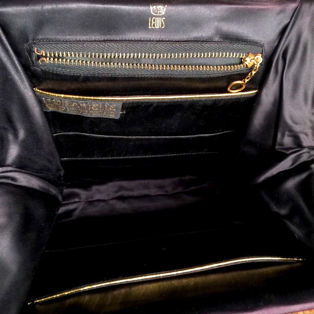 Lewis Antelle Pure virgin wool & cashmere vintage bag Wednesday Vibe 50’s - Picture 4 of 8